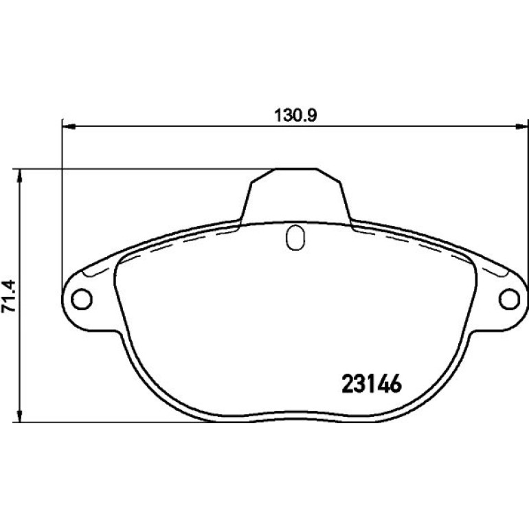 Bremsbelagsatz, Scheibenbremse 8DB 355 019-281 Bremsbelagsatz, Scheibenbremse 8DB 355 019-281