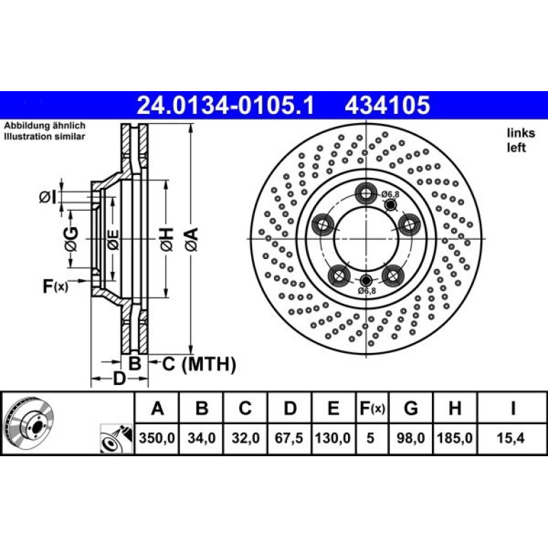 Bremsscheibe 24.0134-0105.1
