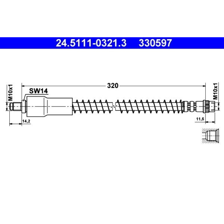 Bremsschlauch 24.5111-0321.3