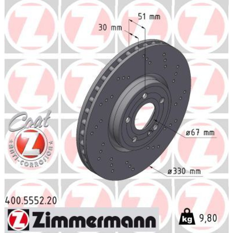 Bremsscheibe 400.5552.20 Bremsscheibe 400.5552.20