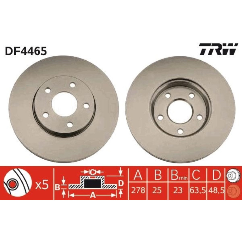Bremsscheibe DF4465