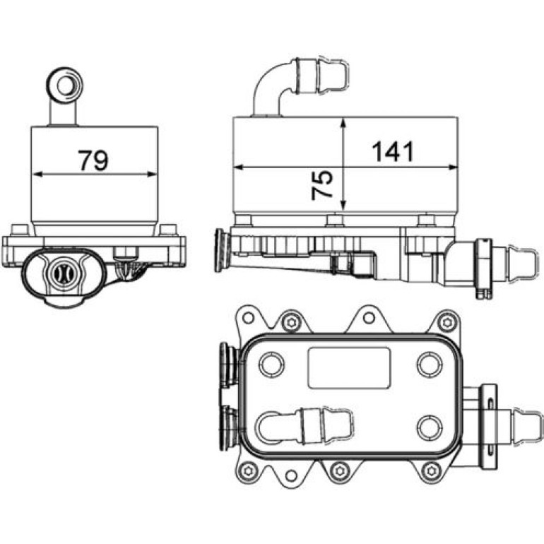 Ölkühler, Automatikgetriebe CLC 19 000P Ölkühler, Automatikgetriebe CLC 19 000P