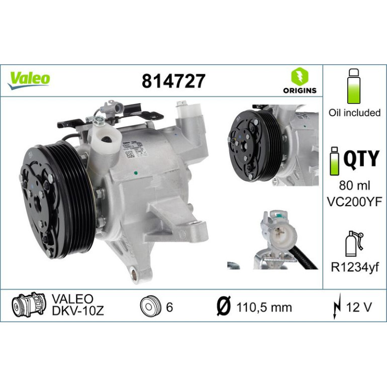 Kompressor, Klimaanlage 814727 Kompressor, Klimaanlage 814727