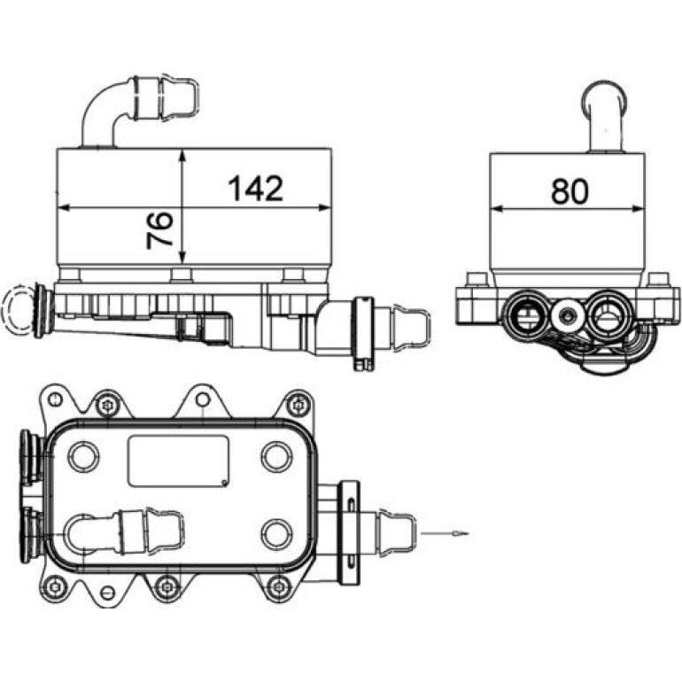 Ölkühler, Automatikgetriebe CLC 18 000P