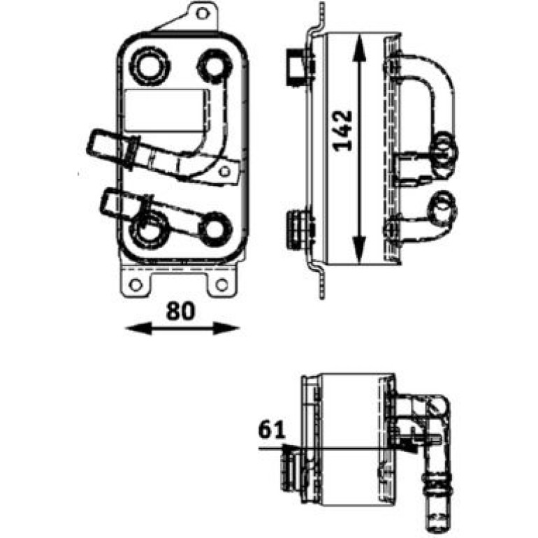 Ölkühler, Automatikgetriebe CLC 43 000P