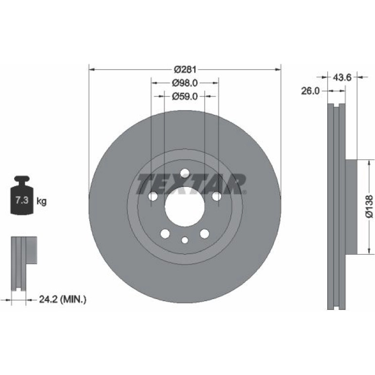 Bremsscheibe 92074003 Bremsscheibe 92074003
