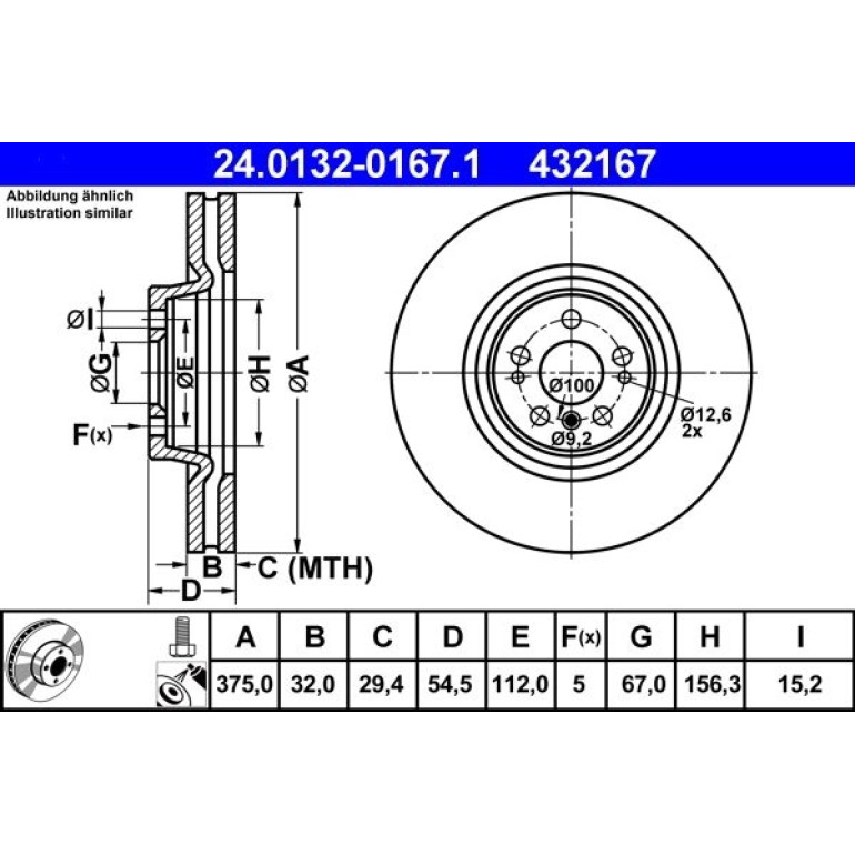 Bremsscheibe 24.0132-0167.1