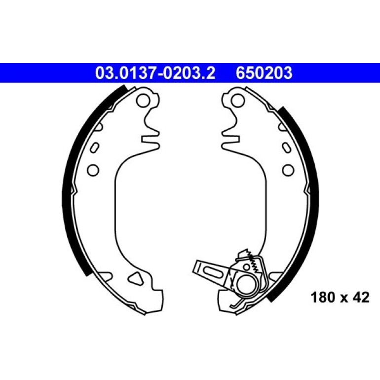 Bremsbackensatz 03.0137-0203.2