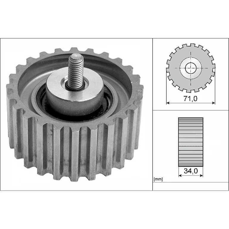 Umlenk-/Führungsrolle, Zahnriemen 532 0441 10