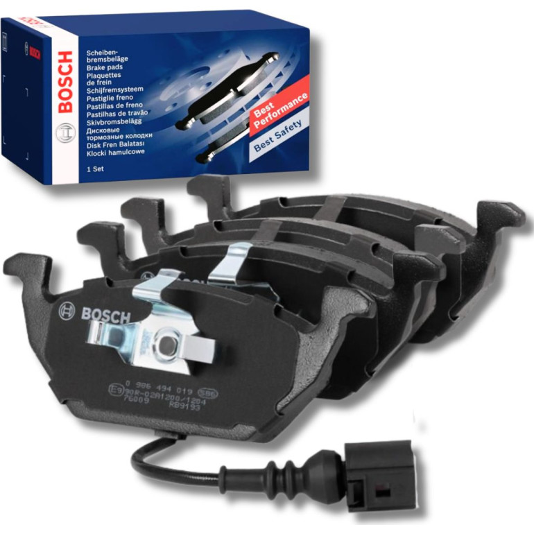 BOSCH 0 986 478 853 Bremsscheibe 255,7mm + 0 986 494 019 Bremsbeläge Low-Metallic, mit Verschleißsensor, Kolbenclip, Anti-Quietsch-Blech BOSCH 0 986 478 853 Bremsscheibe 255,7mm + 0 986 494 019 Bremsbeläge Low-Metallic, mit Verschleißsensor, Kolbenclip, Anti-Quietsch-Blech