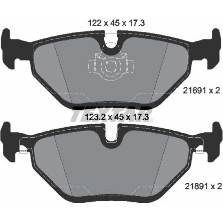 Bremsbelagsatz, Scheibenbremse 2169103 Bremsbelagsatz, Scheibenbremse 2169103