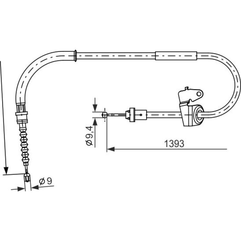 Seilzug, Feststellbremse 1 987 482 227 Seilzug, Feststellbremse 1 987 482 227