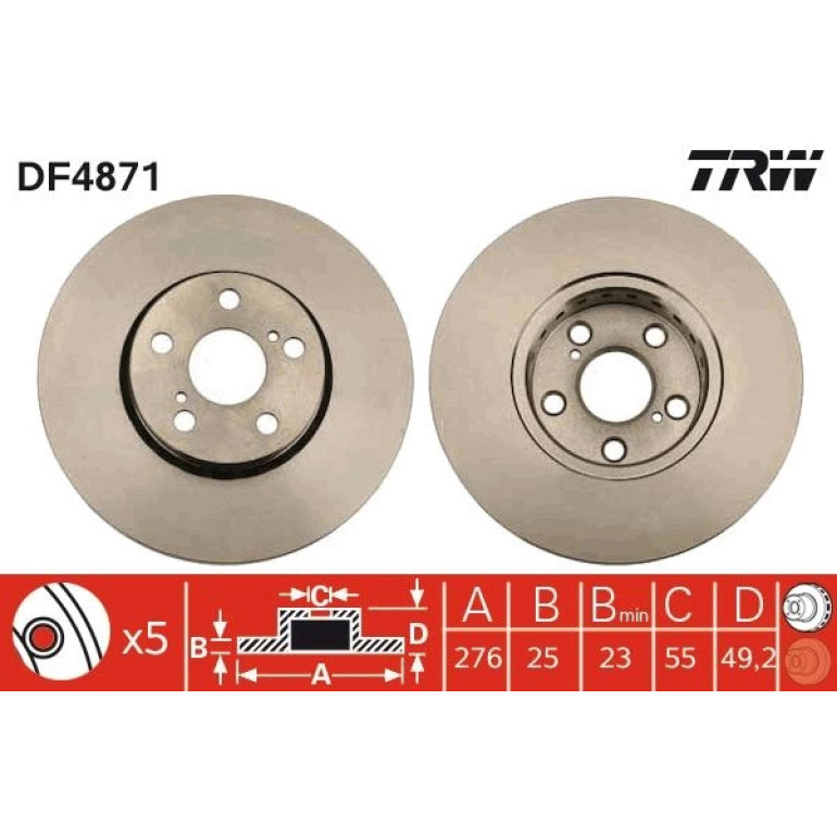 Bremsscheibe DF4871