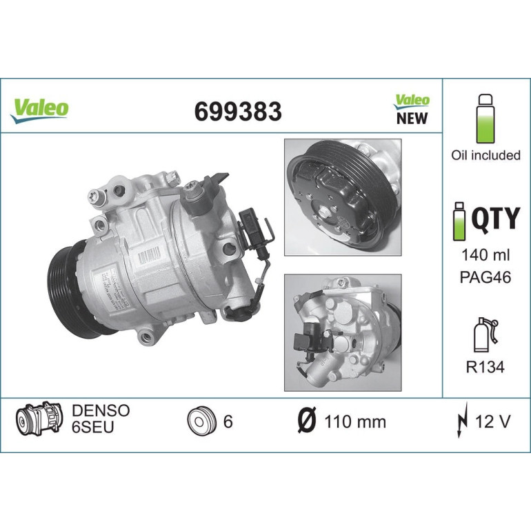 Kompressor, Klimaanlage 699383 Kompressor, Klimaanlage 699383