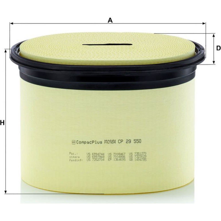 MANN-FILTER CP 29 550 Luftfilter MANN-FILTER CP 29 550 Luftfilter