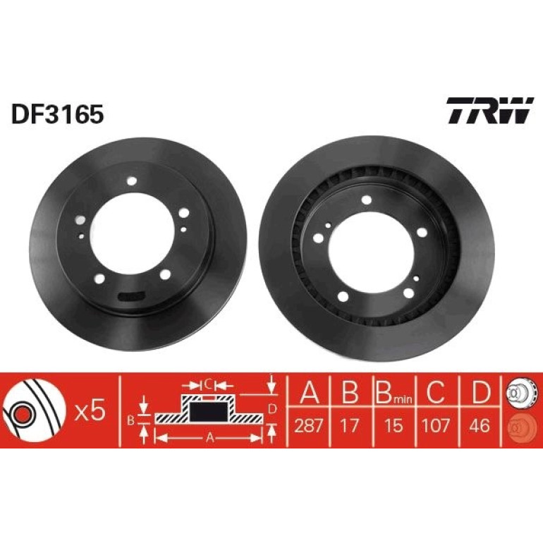 Bremsscheibe DF3165