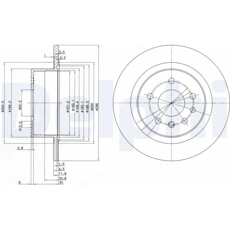 Bremsscheibe BG2986 Bremsscheibe BG2986