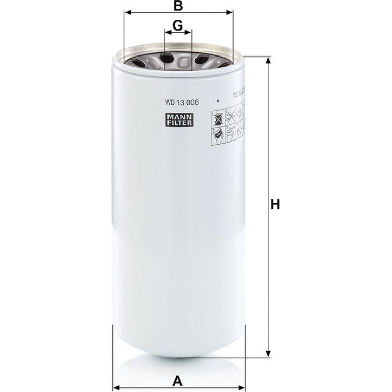Filter, Arbeitshydraulik WD 13 006 X Filter, Arbeitshydraulik WD 13 006 X