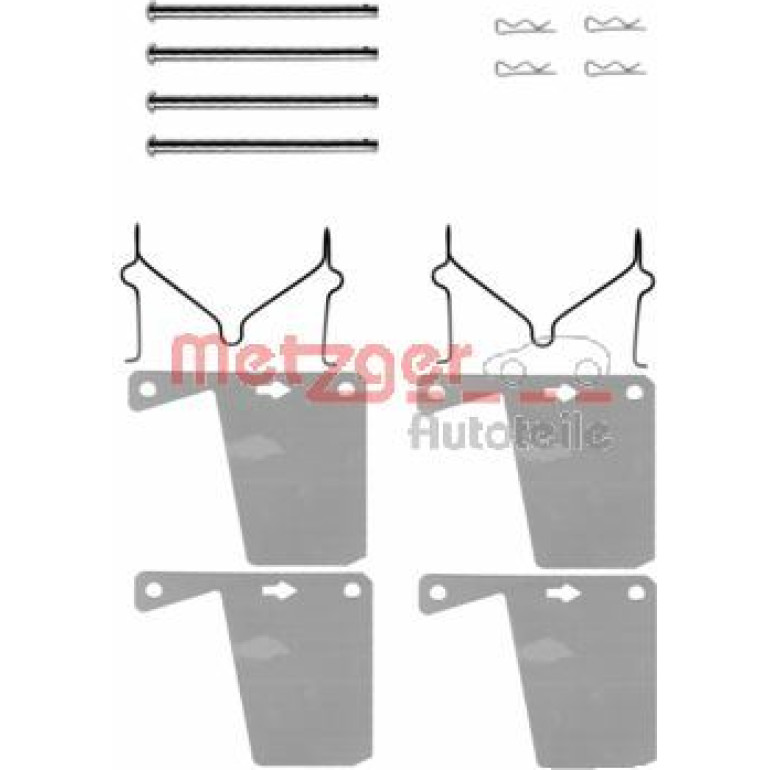 Zubehörsatz, Scheibenbremsbelag 109-0960 Zubehörsatz, Scheibenbremsbelag 109-0960