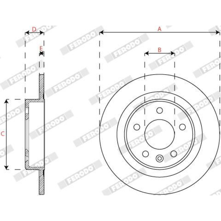 Bremsscheibe DDF2812C Bremsscheibe DDF2812C