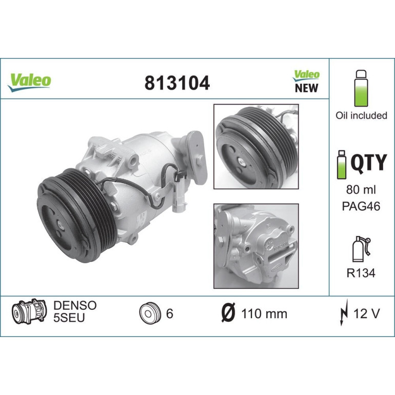 Kompressor, Klimaanlage 813104 Kompressor, Klimaanlage 813104