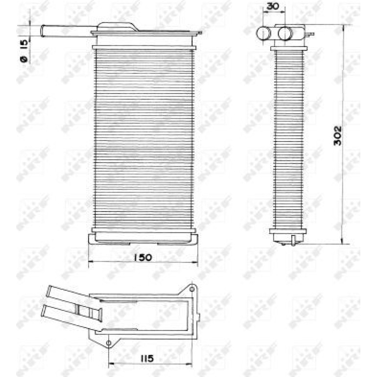 Wärmetauscher, Innenraumheizung 58608 Wärmetauscher, Innenraumheizung 58608
