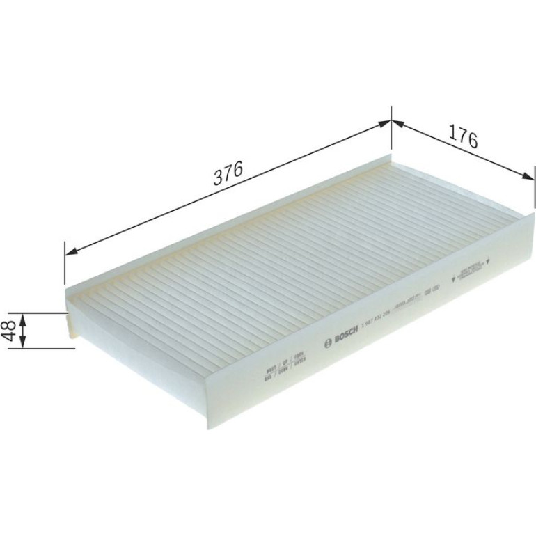 BOSCH 1 987 432 206 Innenraumfilter