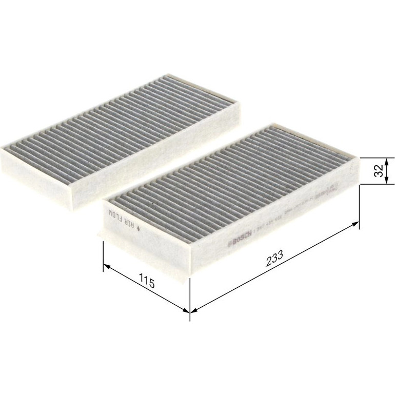 BOSCH 1 987 435 538 Innenraumfilter FILTER+ BOSCH 1 987 435 538 Innenraumfilter FILTER+