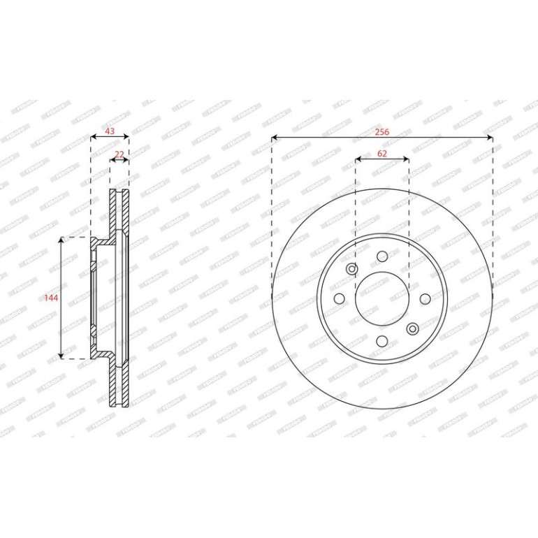 Bremsscheibe DDF2982C