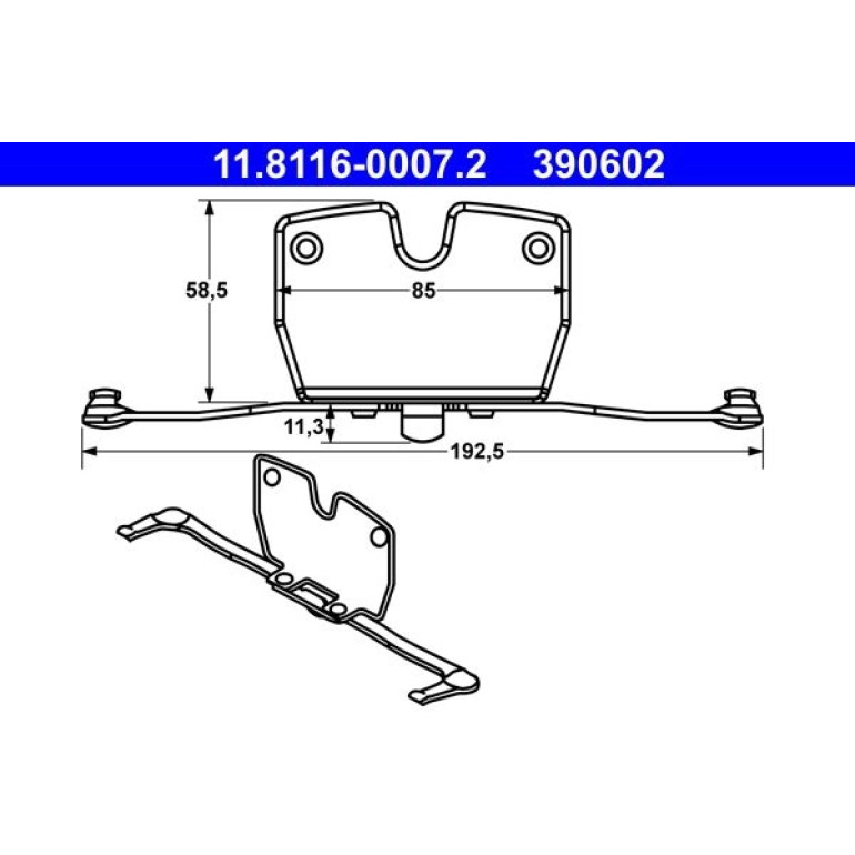 Feder, Bremssattel 11.8116-0007.2 Feder, Bremssattel 11.8116-0007.2