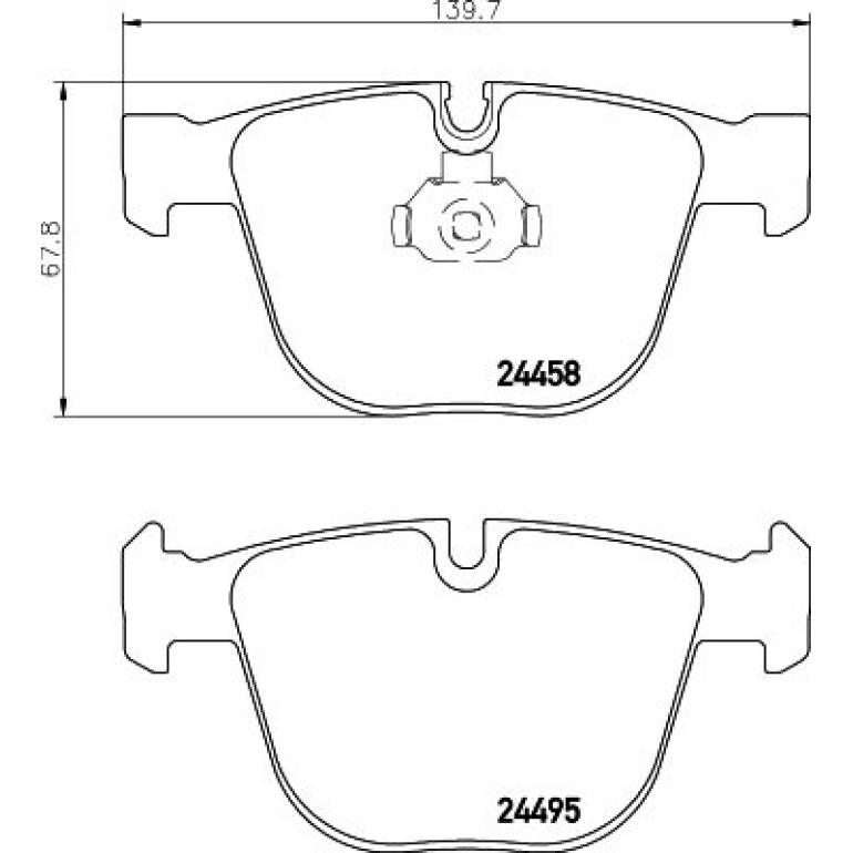 Bremsbelagsatz, Scheibenbremse 8DB 355 013-171 Bremsbelagsatz, Scheibenbremse 8DB 355 013-171