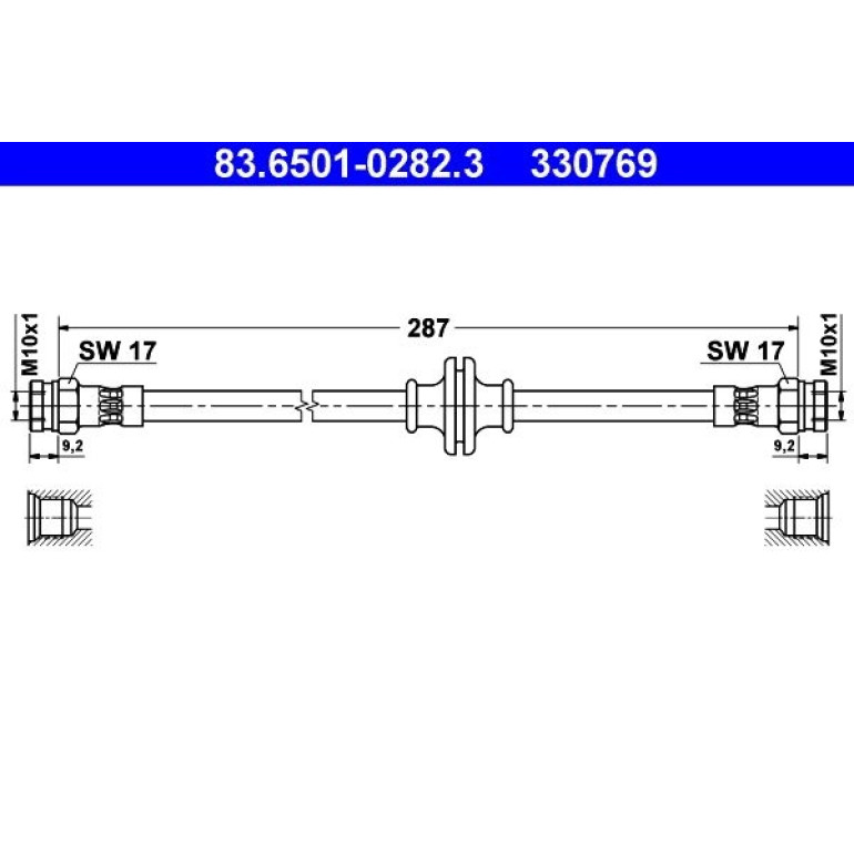 Bremsschlauch 83.6501-0282.3 Bremsschlauch 83.6501-0282.3