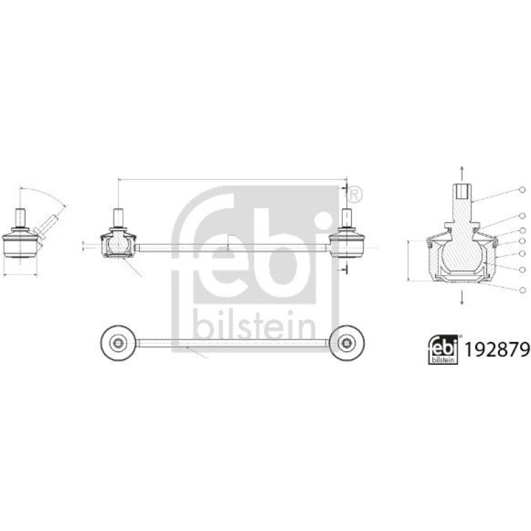 Stange/Strebe, Stabilisator 192879 Stange/Strebe, Stabilisator 192879