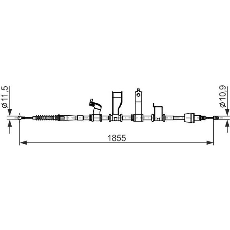 Seilzug, Feststellbremse 1 987 482 685 Seilzug, Feststellbremse 1 987 482 685