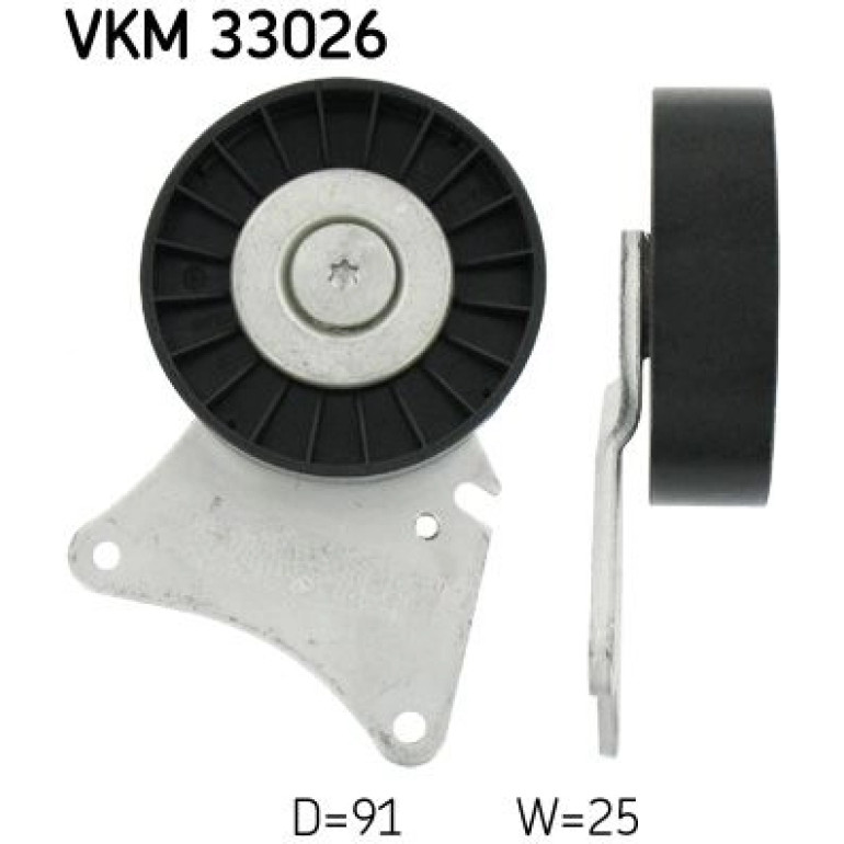 Umlenk-/Führungsrolle, Keilrippenriemen VKM 33026 Umlenk-/Führungsrolle, Keilrippenriemen VKM 33026