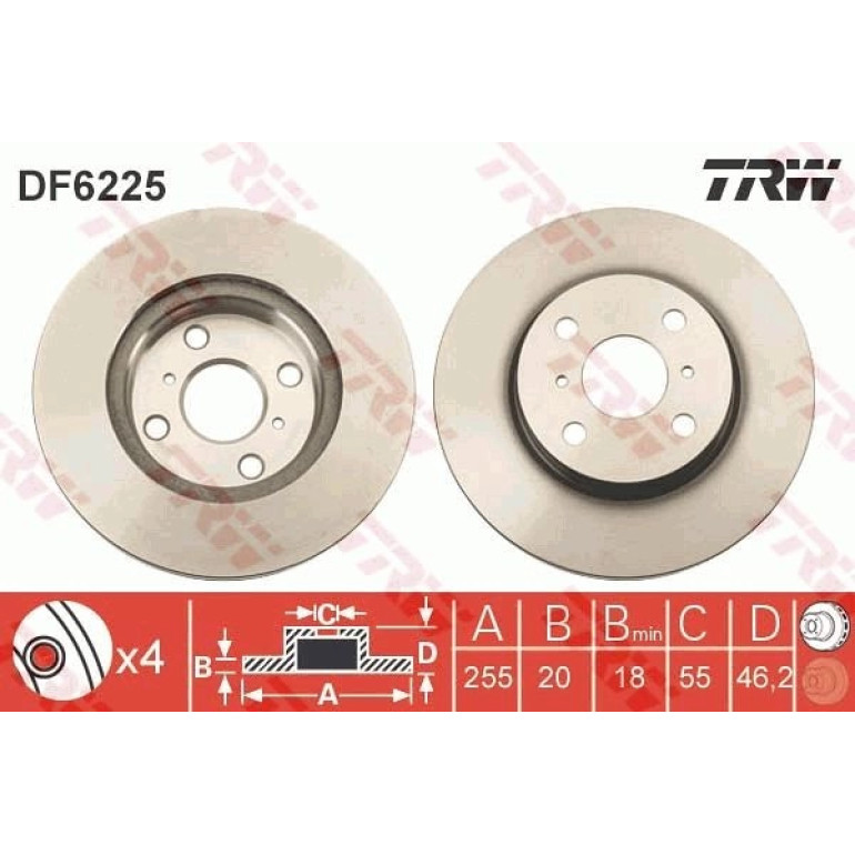 Bremsscheibe DF6225