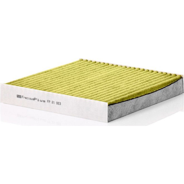 MANN-FILTER FP 21 003 Innenraumfilter FreciousPlus Aktivkohlefilter mit Polyphenol, antibakteriell, Feinstaubfilter (PM 2.5)
