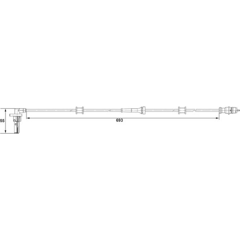 Sensor, Raddrehzahl 0 265 007 534 Sensor, Raddrehzahl 0 265 007 534
