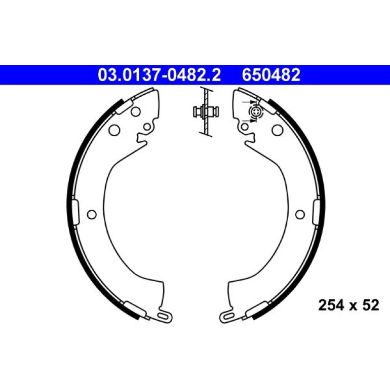 Bremsbackensatz 03.0137-0482.2 Bremsbackensatz 03.0137-0482.2
