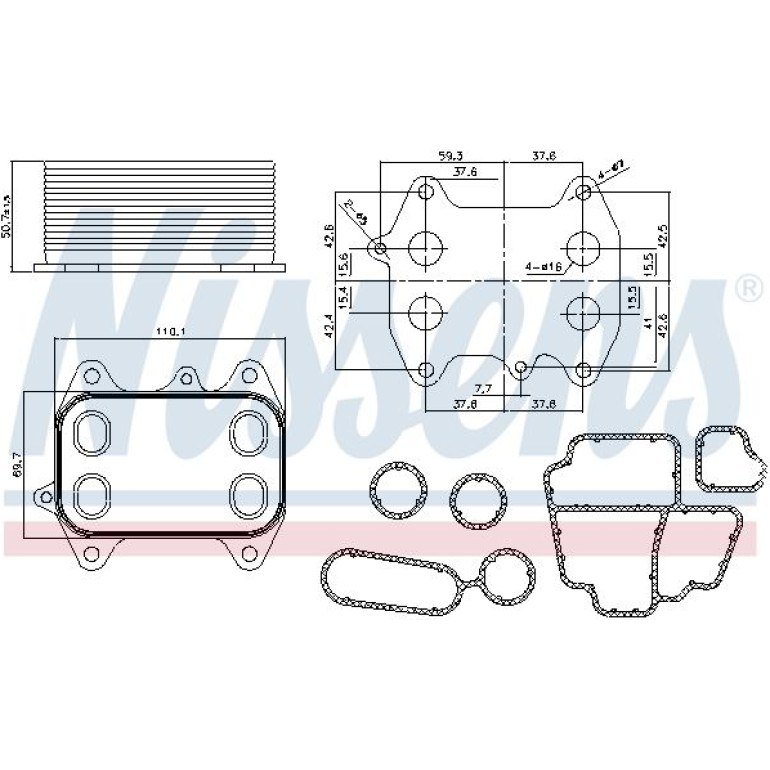 Ölkühler, Motoröl 90681 Ölkühler, Motoröl 90681