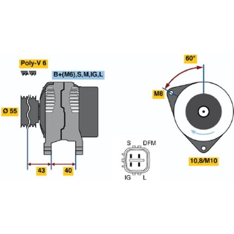 Generator 0 124 315 024 Generator 0 124 315 024