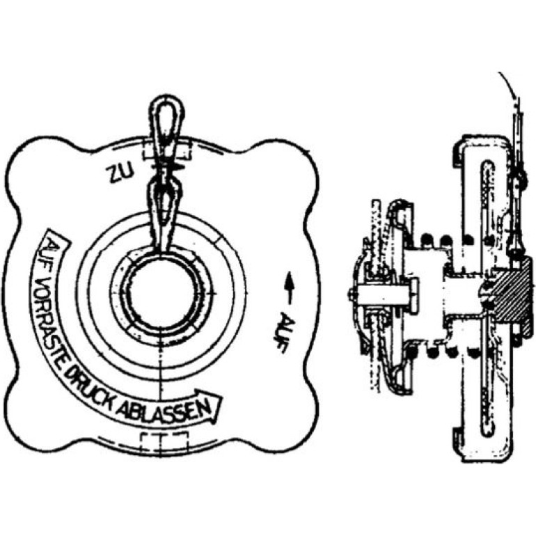 Verschlussdeckel, Kühler CRB 18 000P Verschlussdeckel, Kühler CRB 18 000P