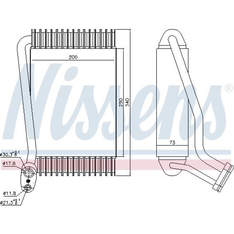 Verdampfer, Klimaanlage 92143 Verdampfer, Klimaanlage 92143
