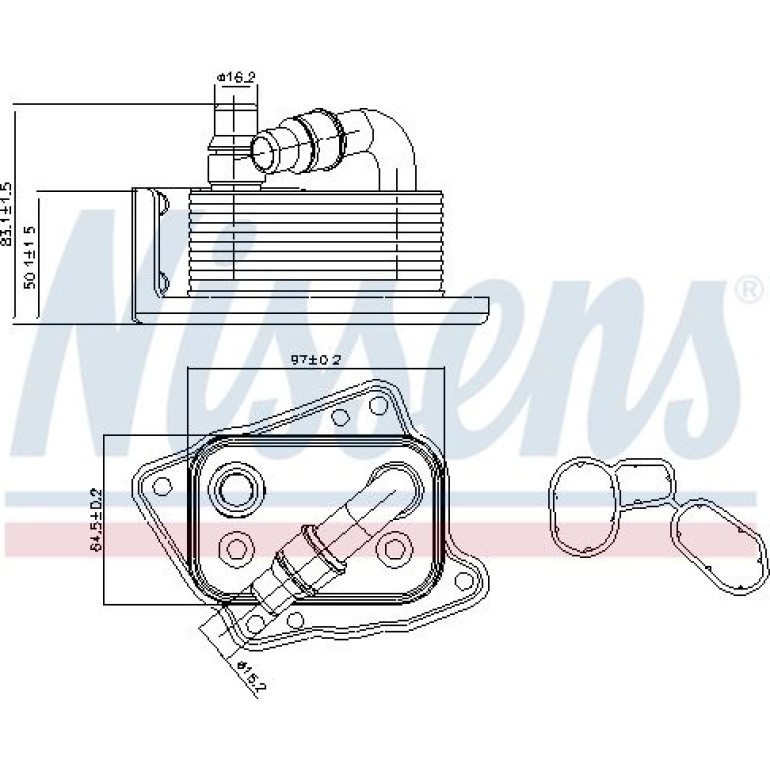 Ölkühler, Motoröl 90688 Ölkühler, Motoröl 90688