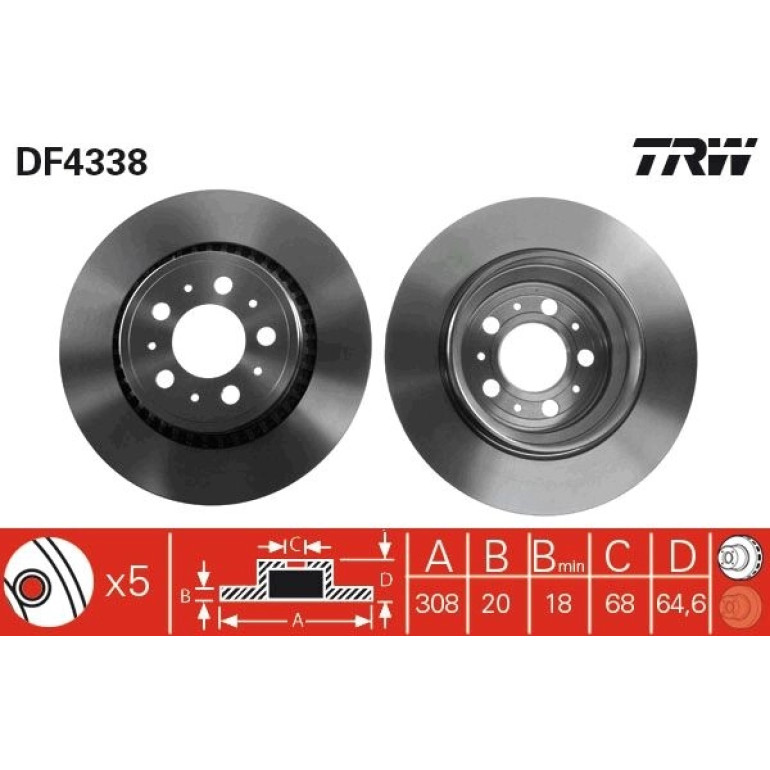 Bremsscheibe DF4338 Bremsscheibe DF4338