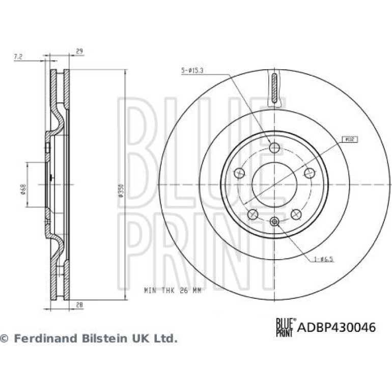Bremsscheibe ADBP430046