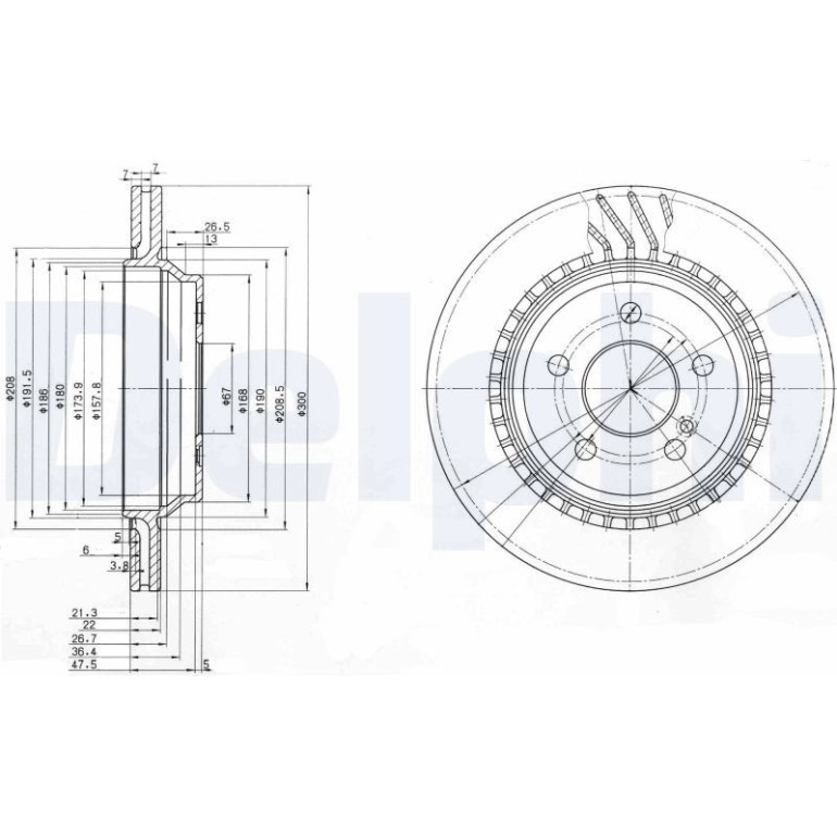 Bremsscheibe BG3726 Bremsscheibe BG3726