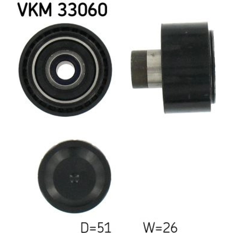 Umlenk-/Führungsrolle, Keilrippenriemen VKM 33060