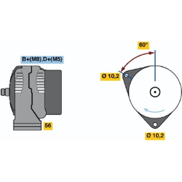 Generator 0 124 615 043 Generator 0 124 615 043
