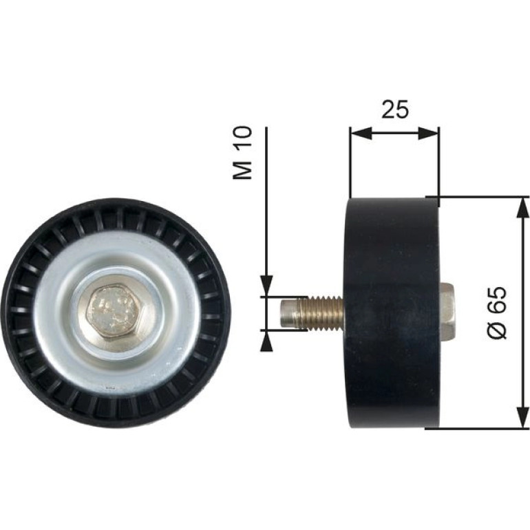 Umlenk-/Führungsrolle, Keilrippenriemen T36322